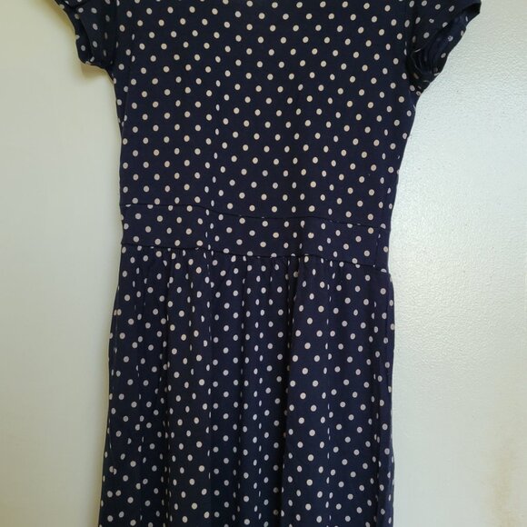 REGATTA navy blue polka dot dress - Picture 2 of 2
